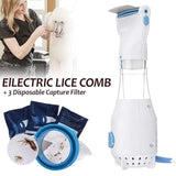 Electric Flea Lice Removal Comb Tool with 3 Capture Filters for Pet Dog and Cat