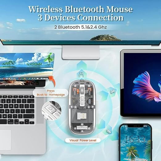 WIRELESS TRANSPARENT OPTICAL MOUSE